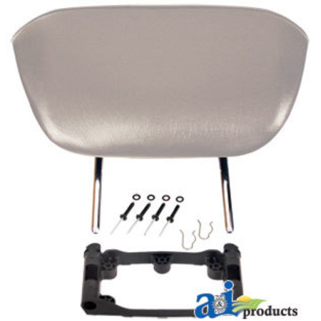 A & I PRODUCTS Backrest Extension Kit, GRY VINYL (For use on MSG 65 & 75 Seats) 20" x16" x4" A-BRK65GRV